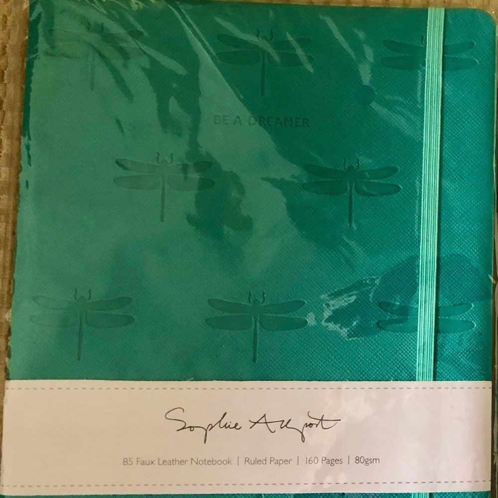 New‎ Sophie Allport Dragonfly Faux Leather Large Journal Notebook